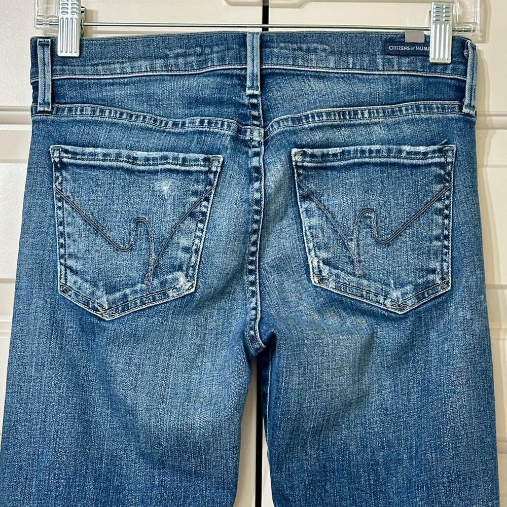 Citizens Of Humanity Distressed Skinny Jeans Size 27 Stretch Fit - Picture 6 of 10